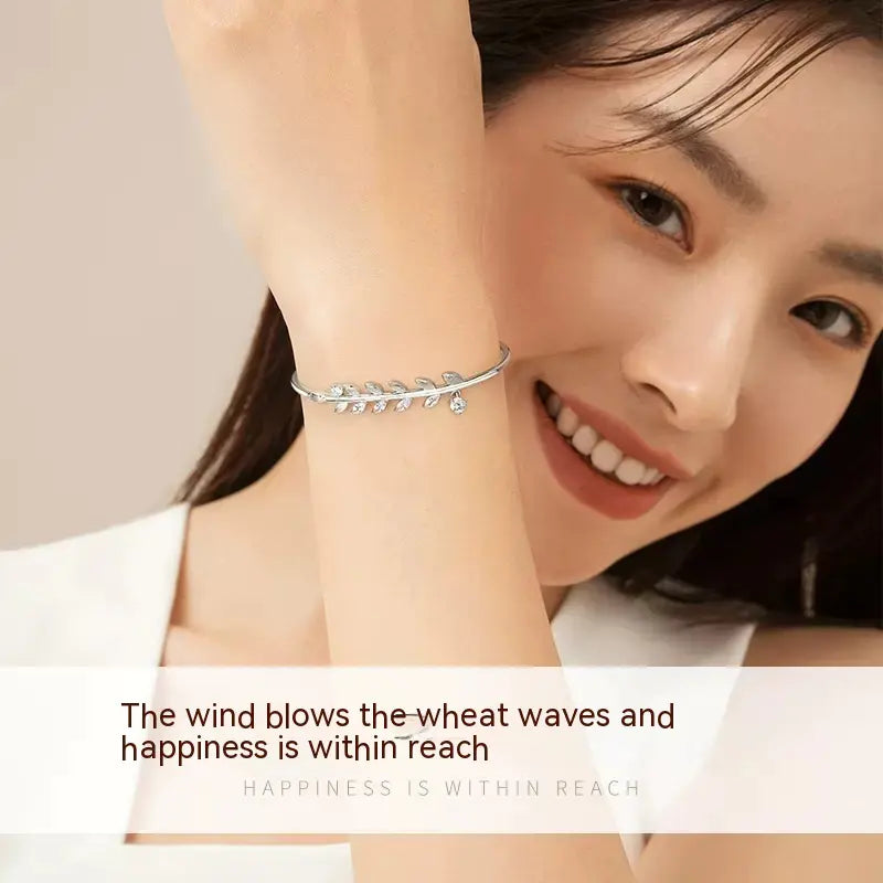 S925 Silver Adjustable Bracelet for Women