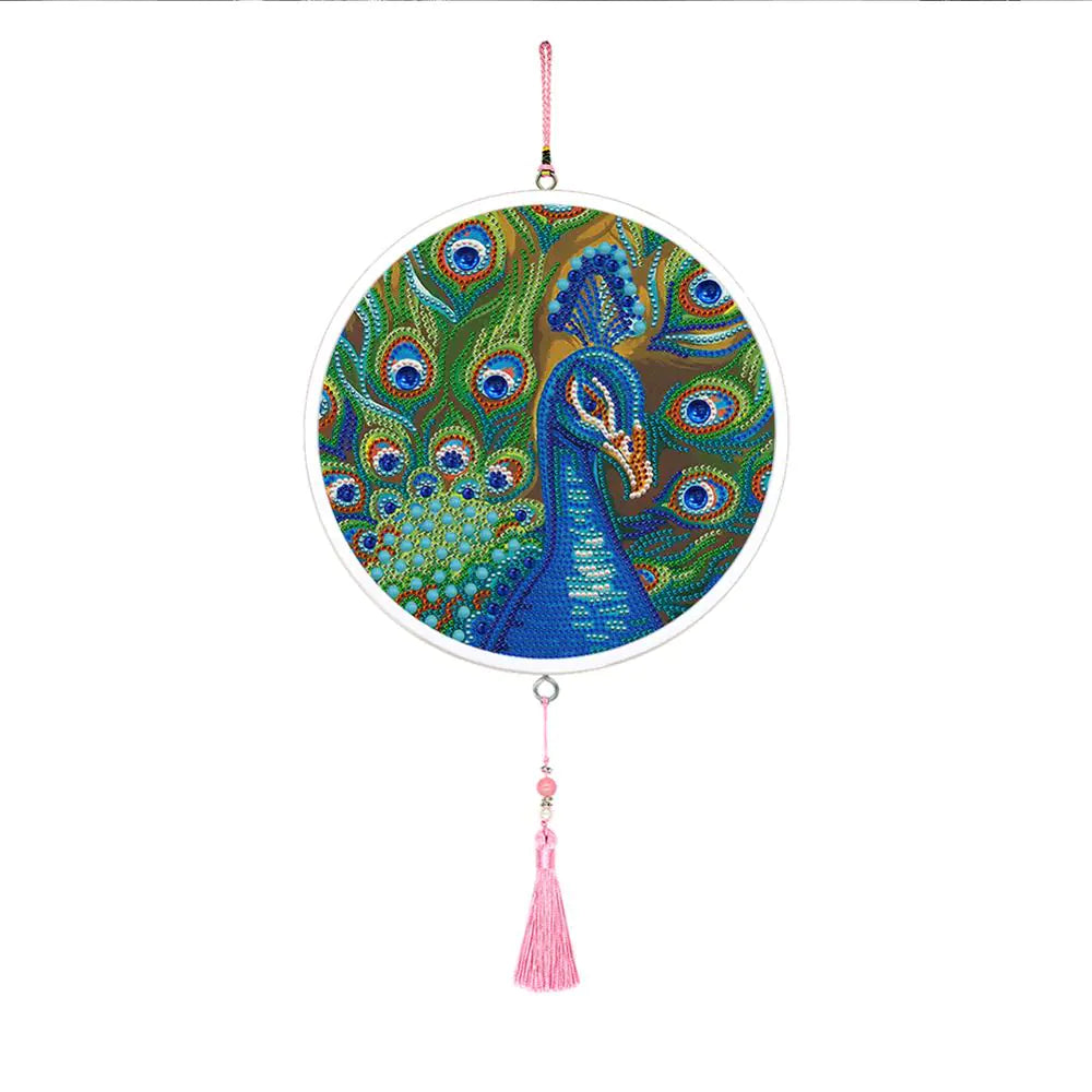Butterfly Diamond Painting Pendant with Tassel Design