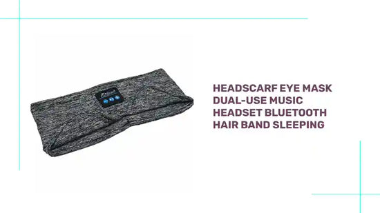 Headscarf Eye Mask Dual-use Music Headset Bluetooth Hair Band Sleeping by@Outfy