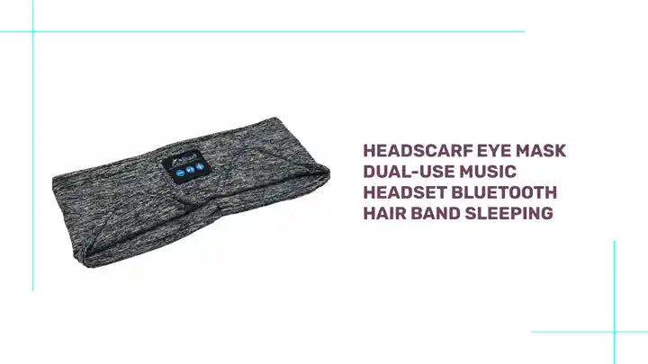Headscarf Eye Mask Dual-use Music Headset Bluetooth Hair Band Sleeping by@Outfy