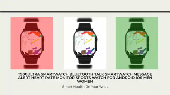 T900Ultra Smartwatch Bluetooth Talk Smartwatch Message Alert Heart Rate Monitor Sports Watch for Android IOS Men Women by@Outfy