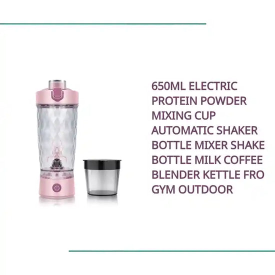 650Ml Electric Protein Powder Mixing Cup Automatic Shaker Bottle Mixer Shake Bottle Milk Coffee Blender Kettle Fro Gym Outdoor by@Outfy